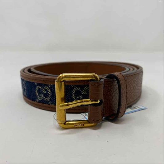 Pre-Owned Gucci Denim Denim Designer Belt