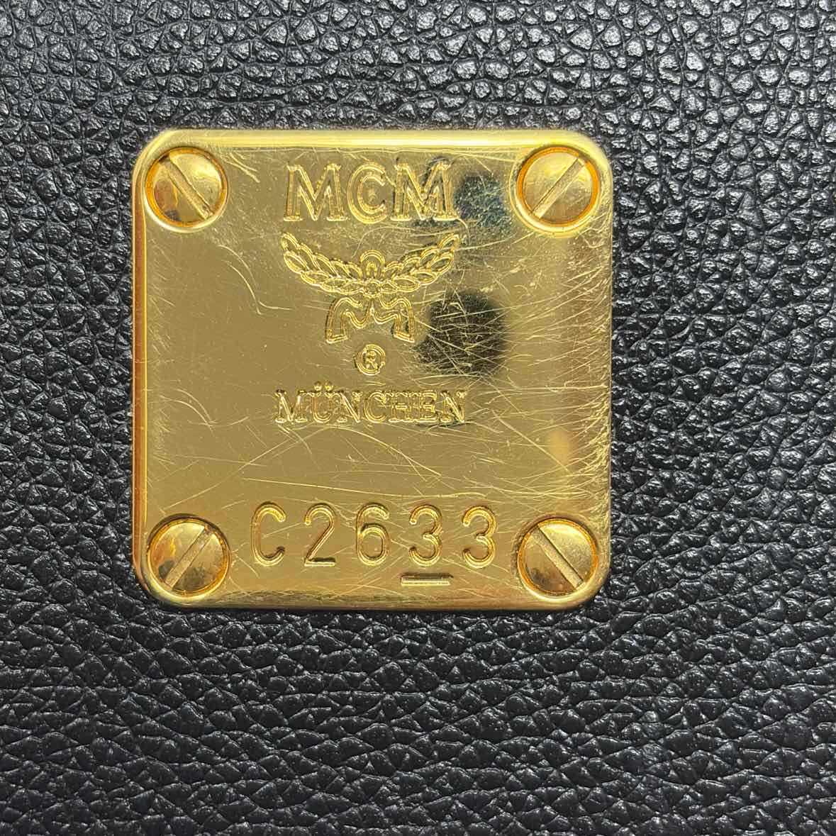 Pre-Owned MCM Black Leather Designer Handbag