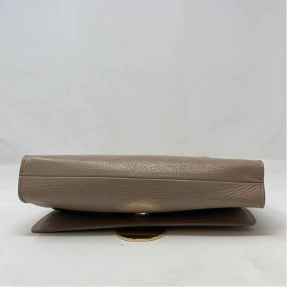 Pre-Owned Versace Collection Taupe Leather Handbag