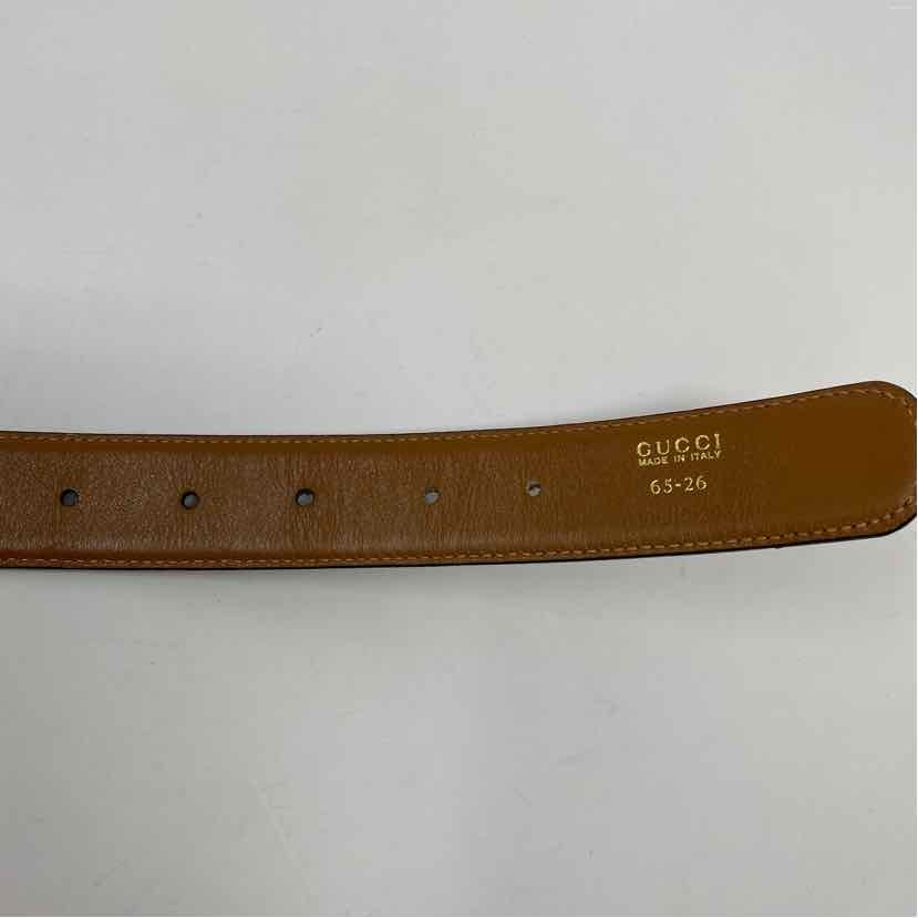 Pre-Owned Gucci Black/Brown Leather Designer Belt