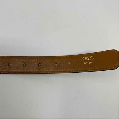 Pre-Owned Gucci Black/Brown Leather Designer Belt