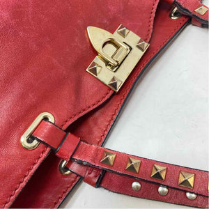 Pre-Owned Valentino Red Leather Designer Handbag