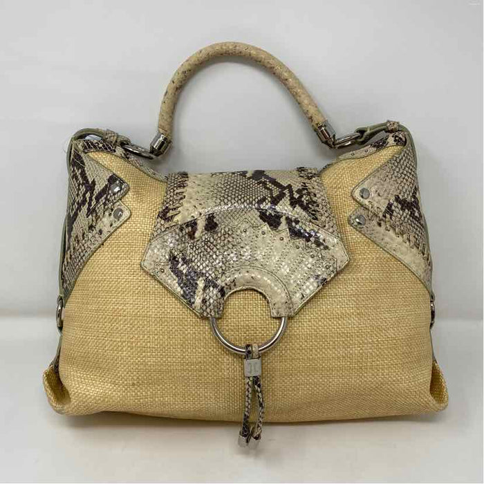 Pre-Owned Cole Haan Tan Raffia Handbag