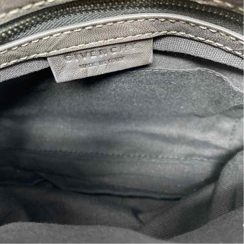 Pre-Owned Givenchy Grey Leather Designer Handbag