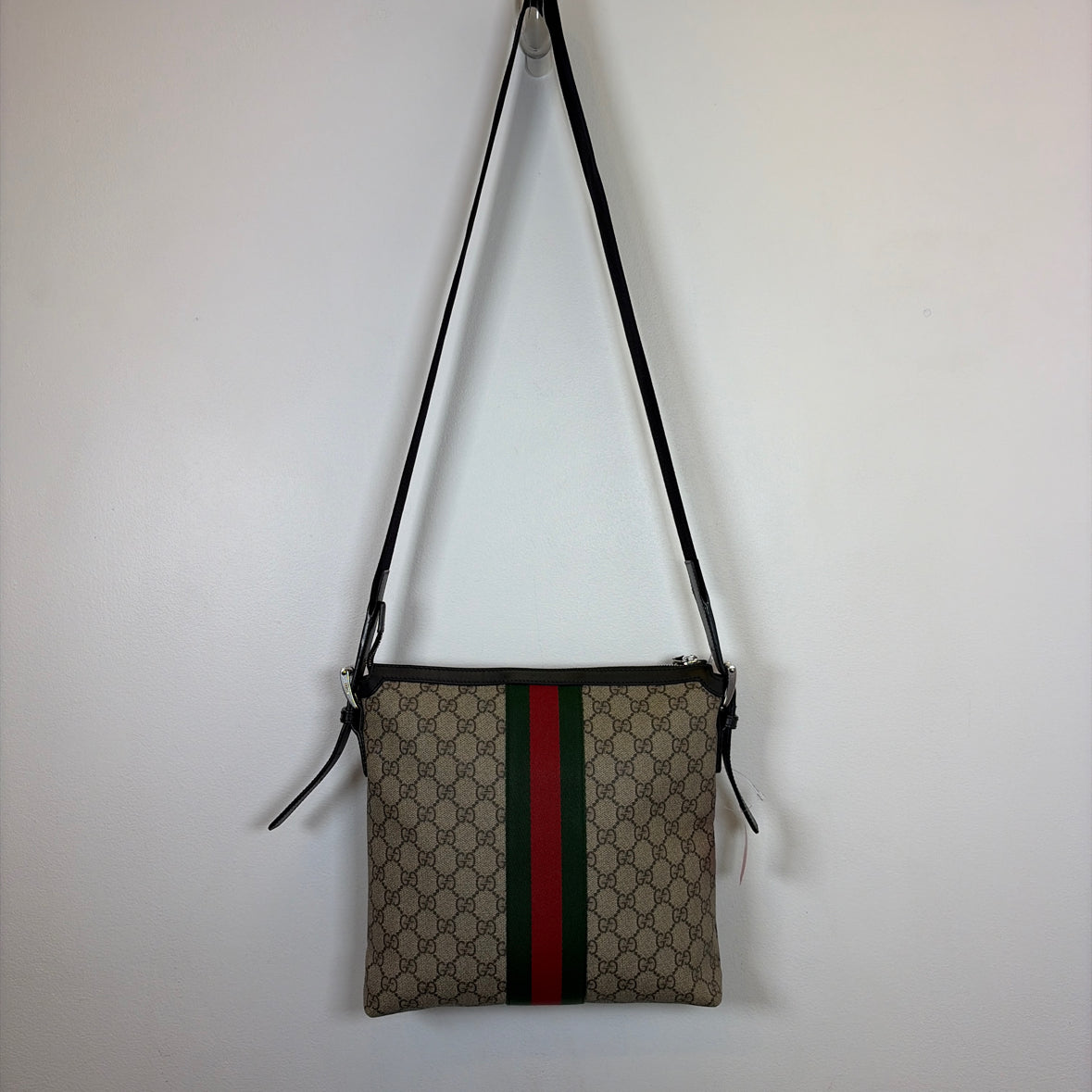 Pre-Owned Gucci Monogram Coated Canvas Designer Handbag