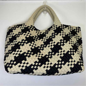 Pre-Owned Naghedi Black/White Neoprene Handbag