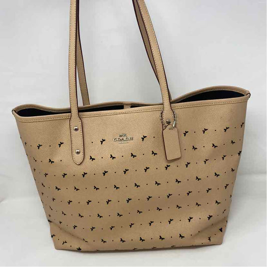 Pre-Owned Coach Tan Leather Handbag