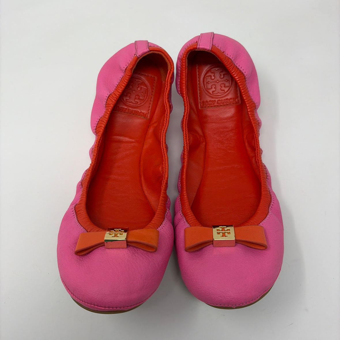 Pre-Owned Shoe Size 9 Tory Burch Pink Flats