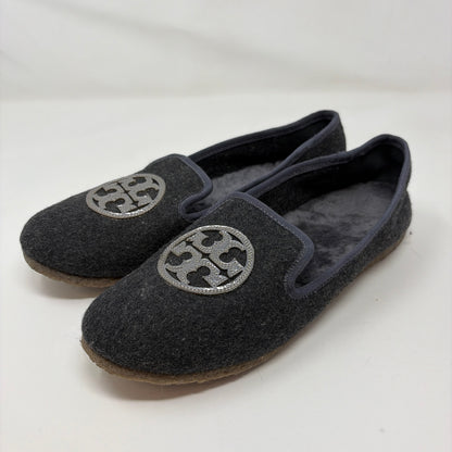 Pre-Owned Shoe Size 9 Tory Burch Grey Loafer