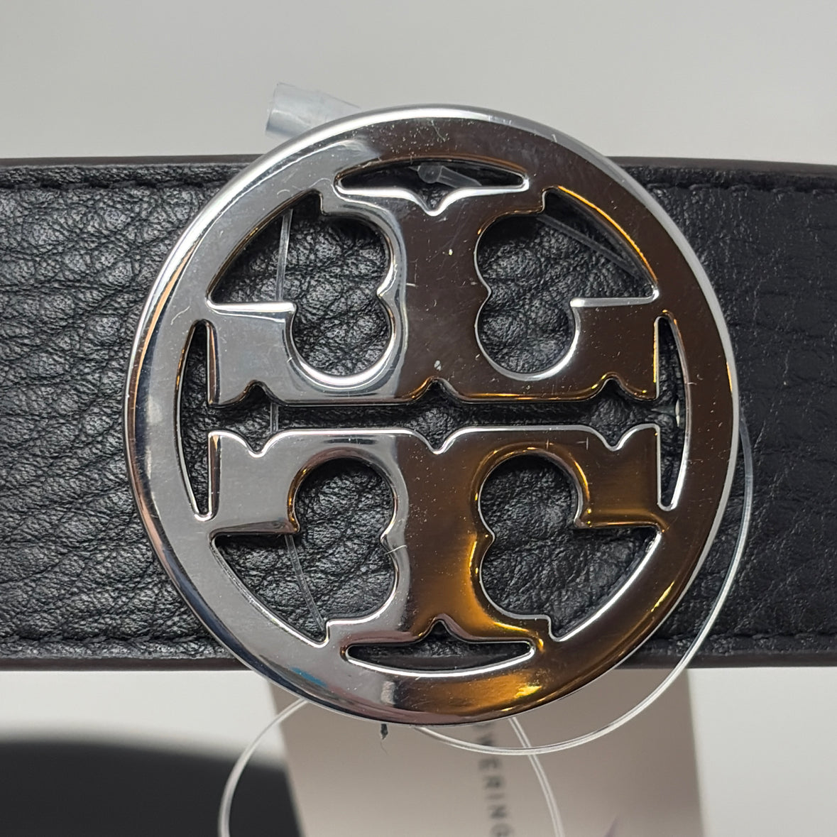 Pre-Owned Tory Burch Black Leather Belt