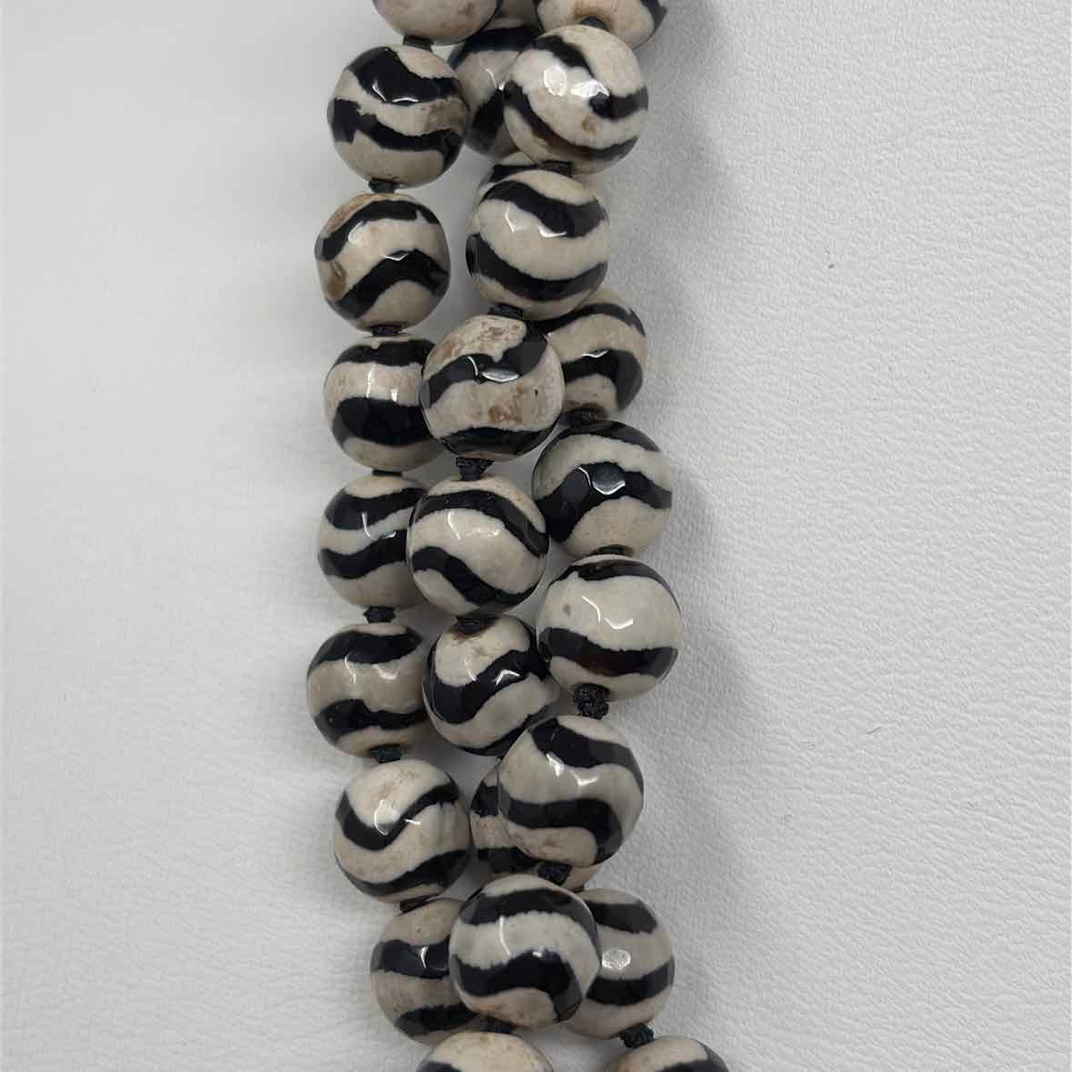 Pre-Owned Simon Sebbag Designs Black/White Ceramic Necklace