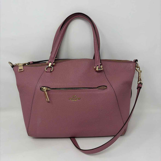 Pre-Owned Coach Pink Leather Handbag
