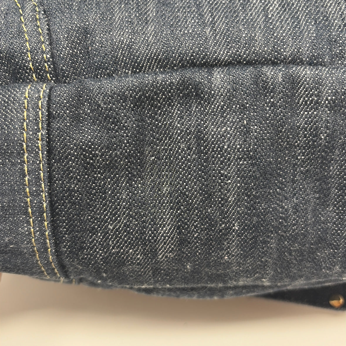Pre-Owned Chanel Denim Denim Designer Handbag