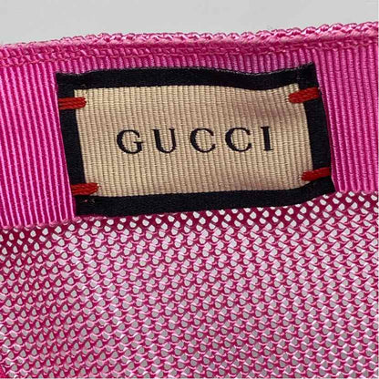 Pre-Owned Gucci Pink Leather Designer Hats