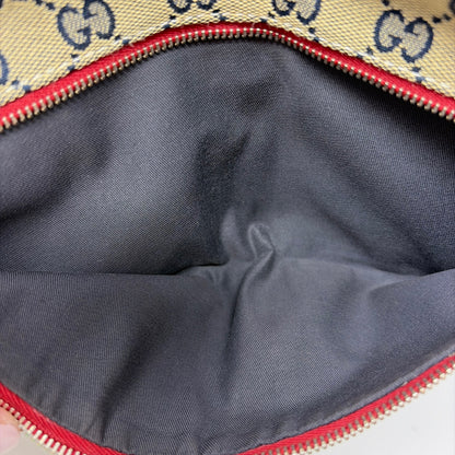 Pre-Owned Gucci Navy Canvas Designer Handbag