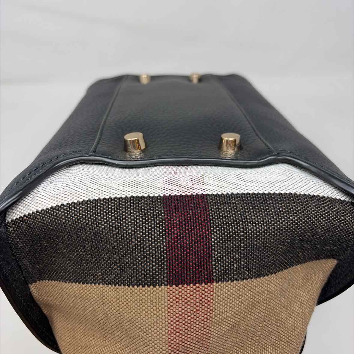 Pre-Owned Burberry Black Multi Leather Designer Handbag