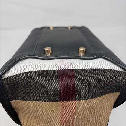 Pre-Owned Burberry Black Multi Leather Designer Handbag