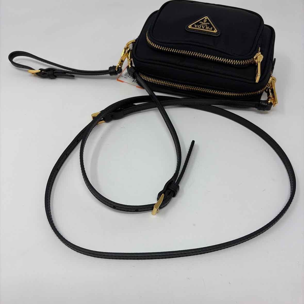 Pre-Owned Prada Black Nylon Designer Handbag