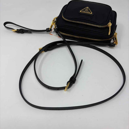 Pre-Owned Prada Black Nylon Designer Handbag