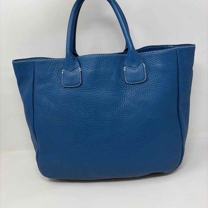Pre-Owned Ann Taylor Blue Leather Handbag