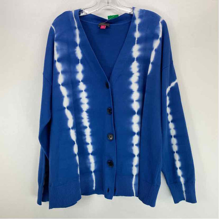 Pre-Owned Size XL Vince Camuto Blue Tie Dye Sweater