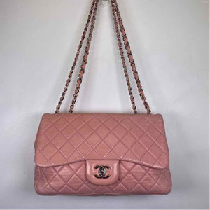 Pre-Owned Chanel Pink Lambskin Designer Handbag