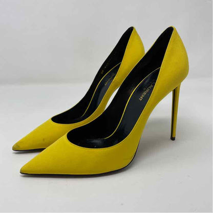 Pre-Owned Saint Laurent Yellow Fabric Shoe Size 9.5 Designer Shoes