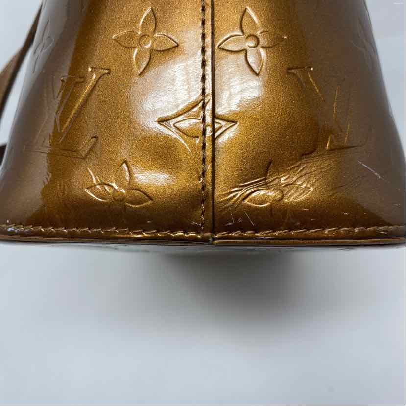 Pre-Owned Louis Vuitton Bronze Patent Designer Handbag