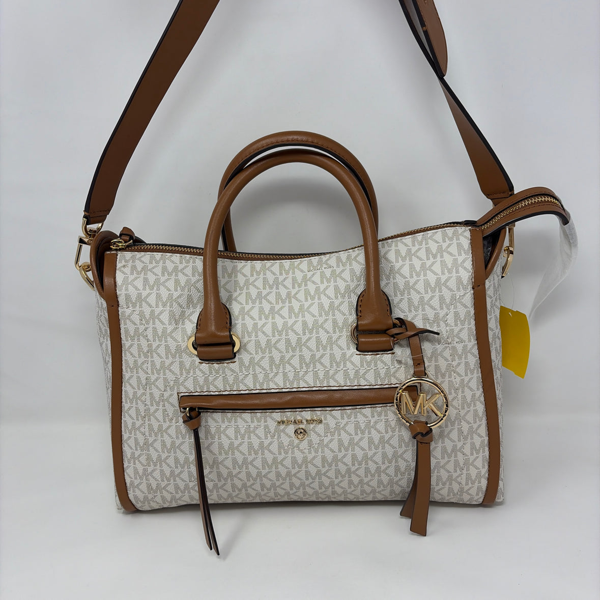 Pre-Owned Michael Kors White Multi Leather Handbag