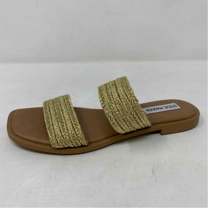 Pre-Owned Shoe Size 8 Steve Madden Gold Sandals