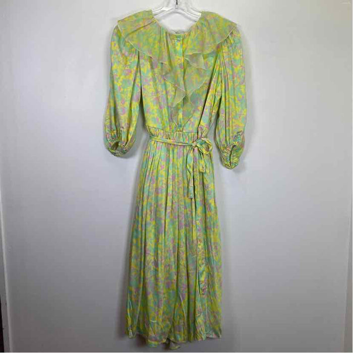 Pre-Owned Size S Paade Mode Yellow Floral Casual Dress