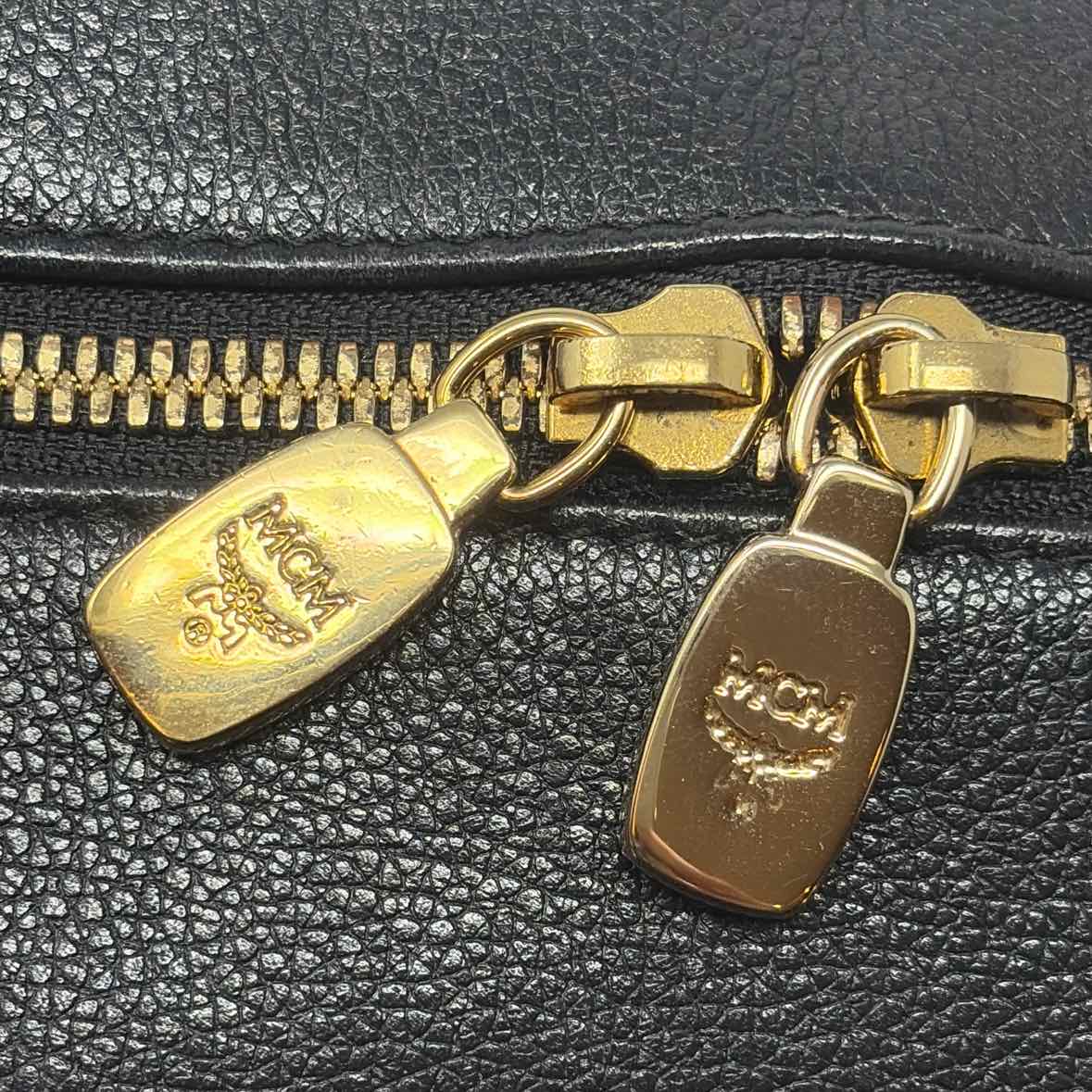 Pre-Owned MCM Black Leather Designer Handbag