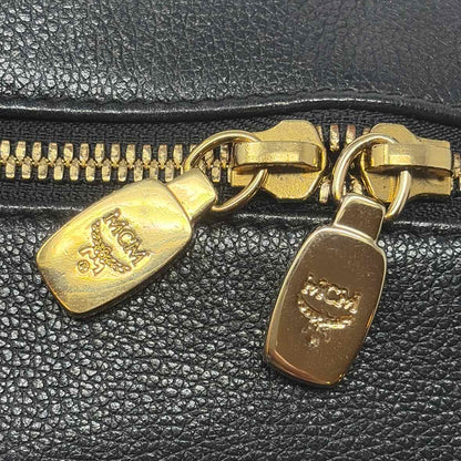 Pre-Owned MCM Black Leather Designer Handbag
