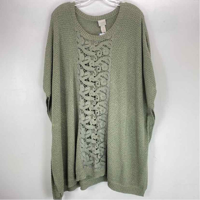 Pre-Owned Size L/XL Chico's Olive Sweater