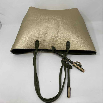 Boutique Olive/Gold faux leather Handbag