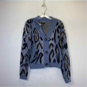 Pre-Owned Size XS Aqua Leopard Cardigan