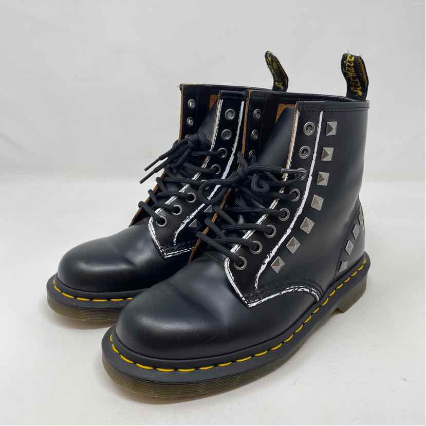Pre-Owned Shoe Size 7 Doc Martens Black Multi Boots