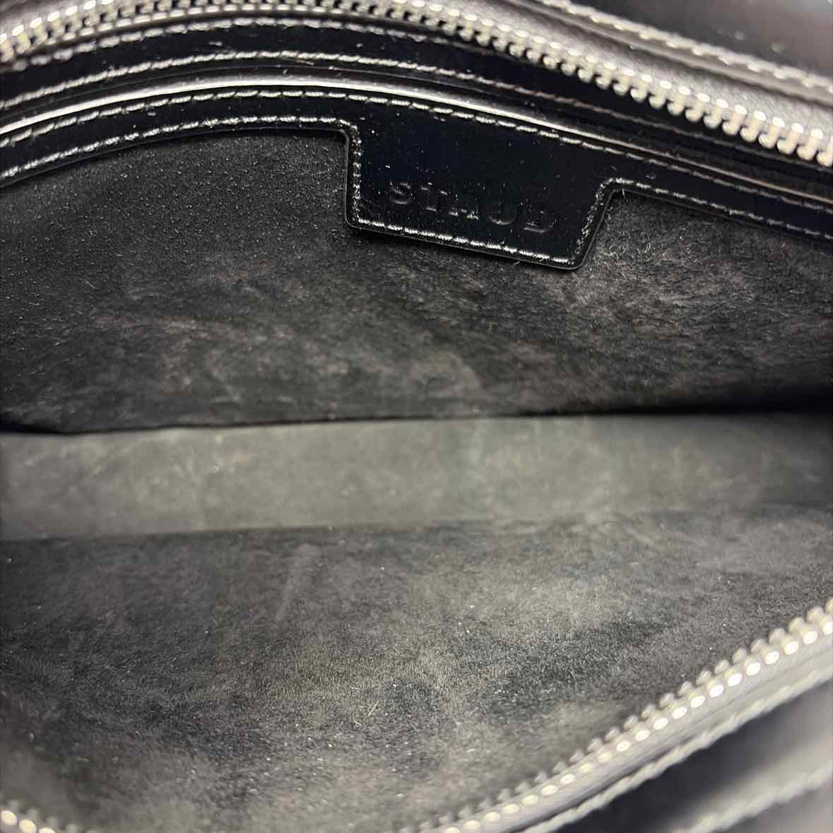 Pre-Owned Staud Black Leather Handbag