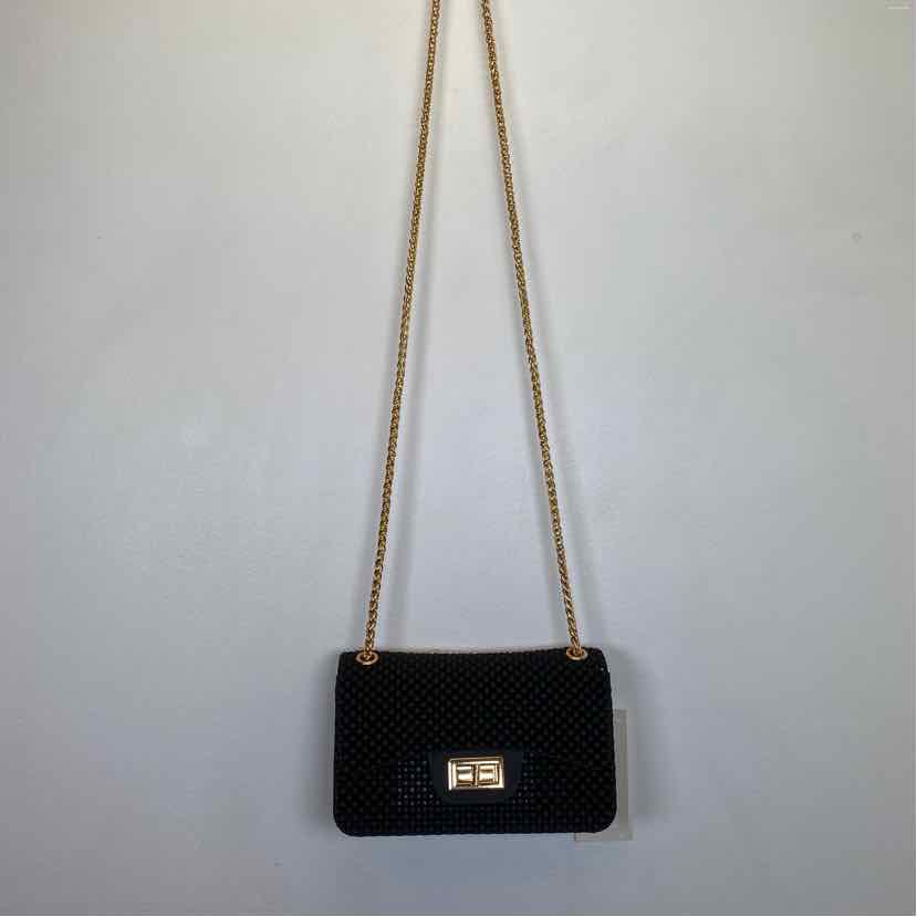 Boutique Black Rubber Handbag