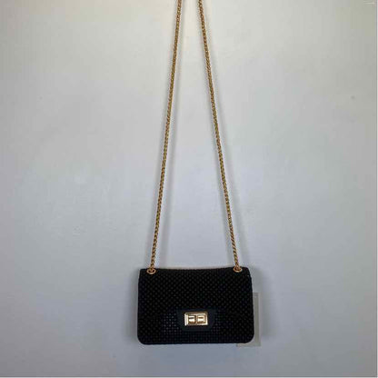 Boutique Black Rubber Handbag