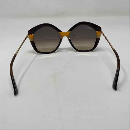 Pre-Owned Ferragamo Brown Plastic Designer Sunglasses