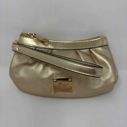 Pre-Owned Lauren by Ralph Lauren Gold Leather Wristlet
