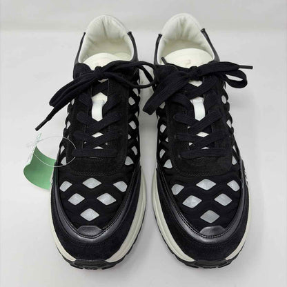Pre-Owned Valentino Black Suede Shoe Size 10.5 Designer Shoes