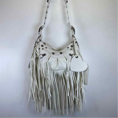 Pre-Owned Balenciaga White Leather Designer Handbag
