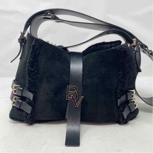 Pre-Owned Bottega Veneta Black Fur Designer Handbag