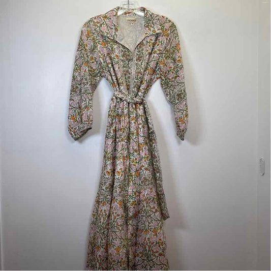 Pre-Owned Size M Lagamos pink floral Casual Dress