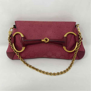 Pre-Owned Gucci Magenta Fabric Designer Handbag