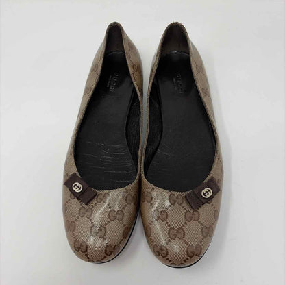 Pre-Owned Gucci Brown Leather Shoe Size 9.5 Designer Shoes