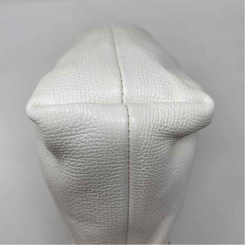 Pre-Owned Burberry White Leather Designer Handbag