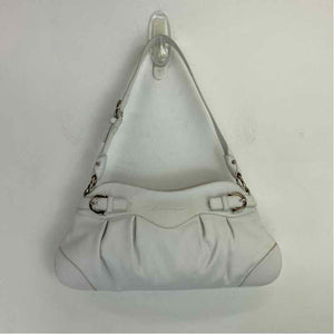 Pre-Owned Salvatore Ferragamo White Leather Designer Handbag